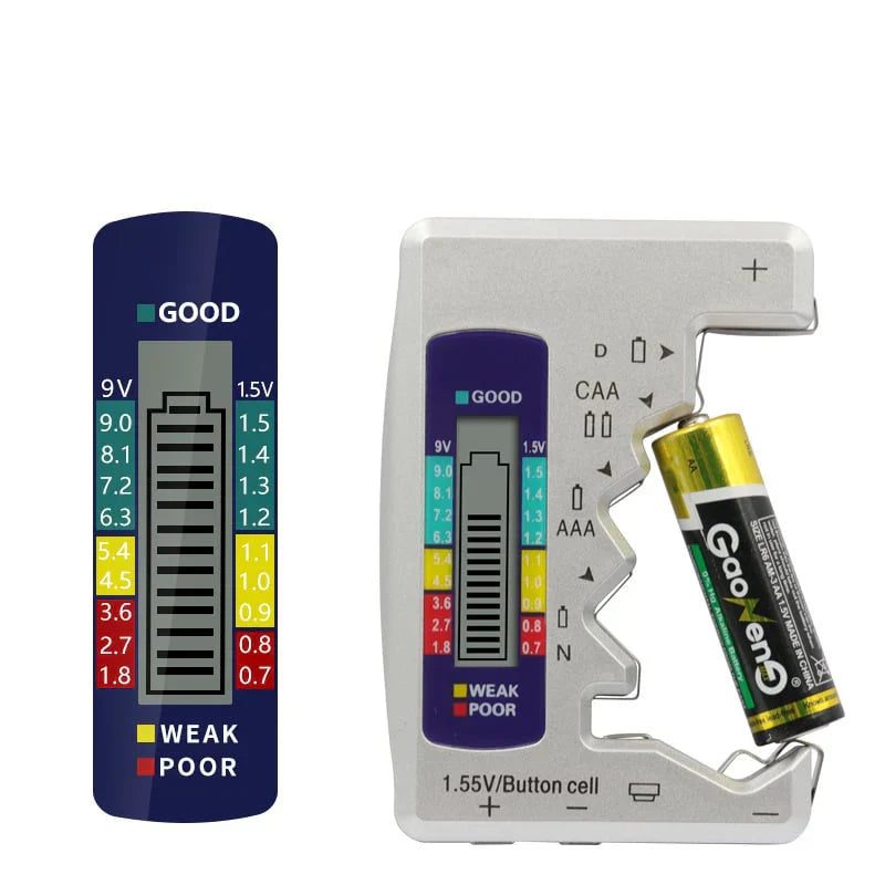 Testeur de Batteries de Piles Universel