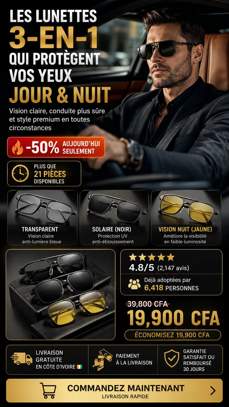 3 en 1 lunettes